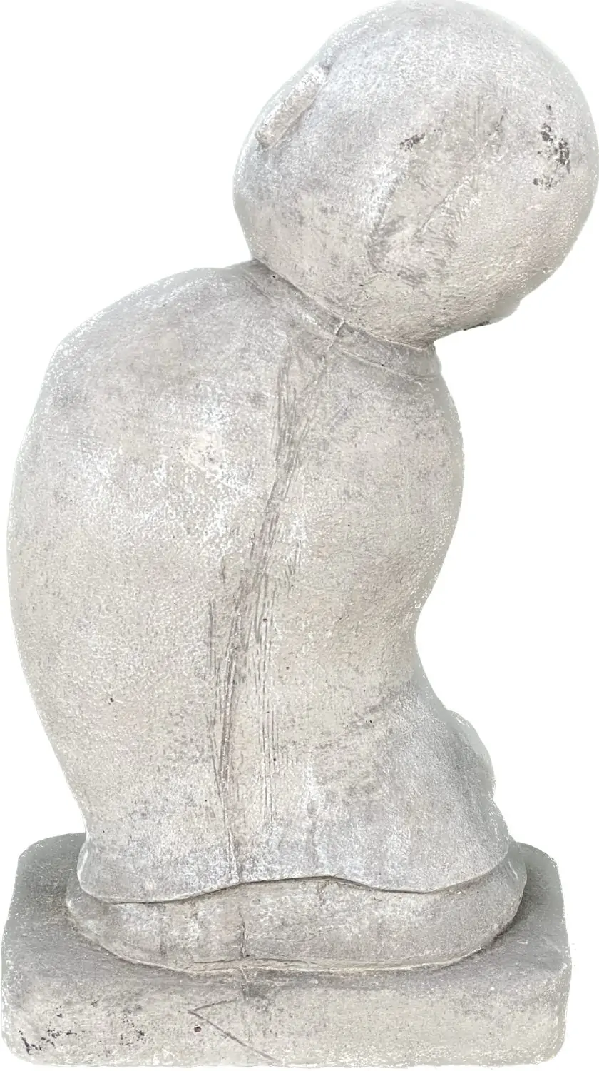 Artikelbild 6 des Artikels “Ling - Mönch, stehend, seitlich gebeugt, 35 cm H | Steinguss “